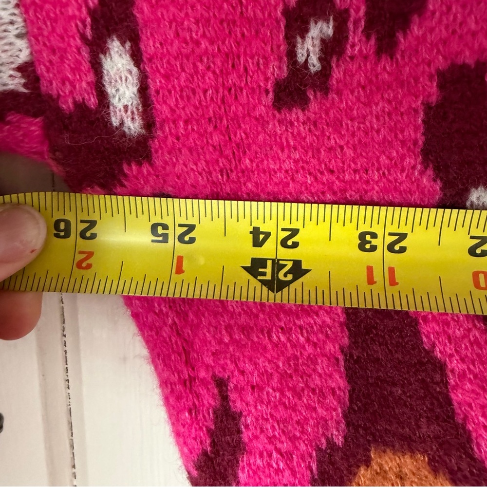 NWOT Women’s Entro Pink Multicolor Leopard Sweater, Size Large - Picture 6 of 7